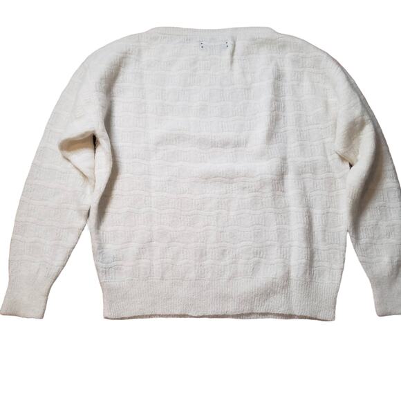 Amiri Oversized Wool Cashmere cream sweater size medium - Picture 3 of 5